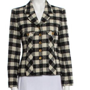 SONIA RYKIEL PARIS Plaid Print Blazer